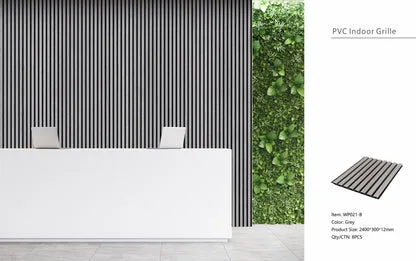 Wall Panel 21B - Grey - Seamless - 240cm - (1 pack / 8pcs)