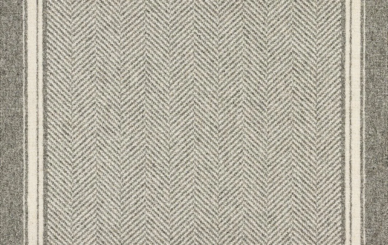 Silverhow Grey Herringbone Runner