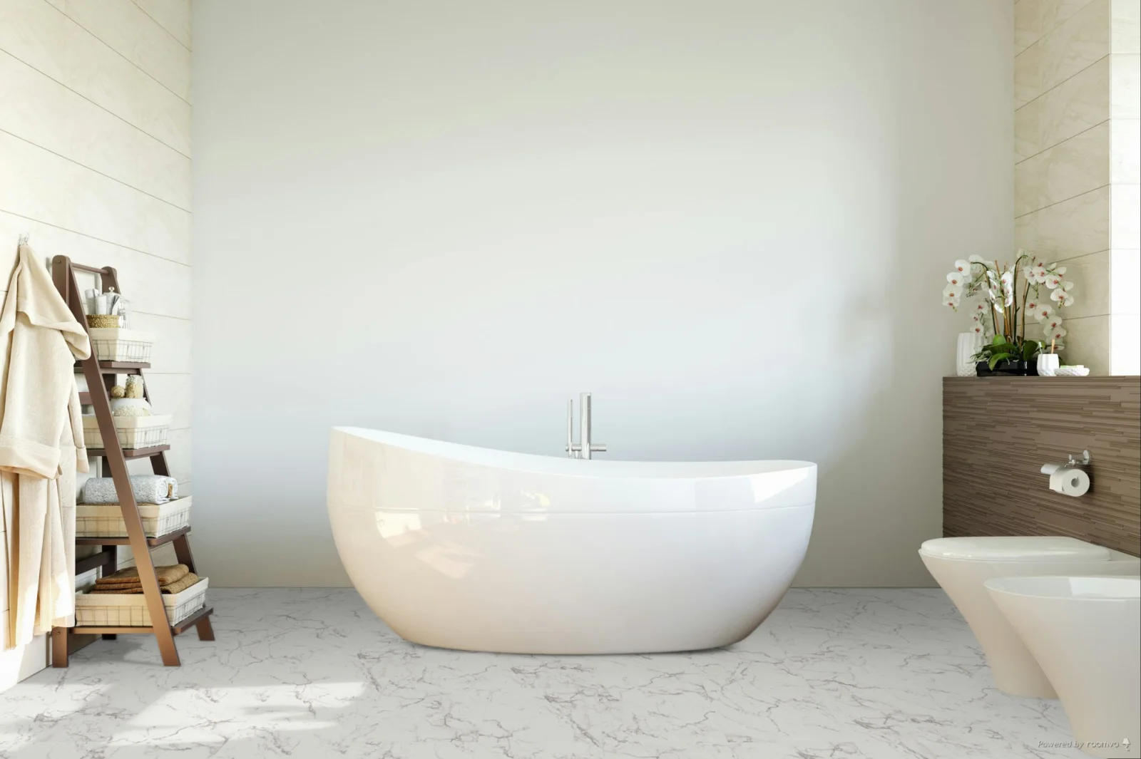 Falquon Stone Carrara Marble Tile High Gloss