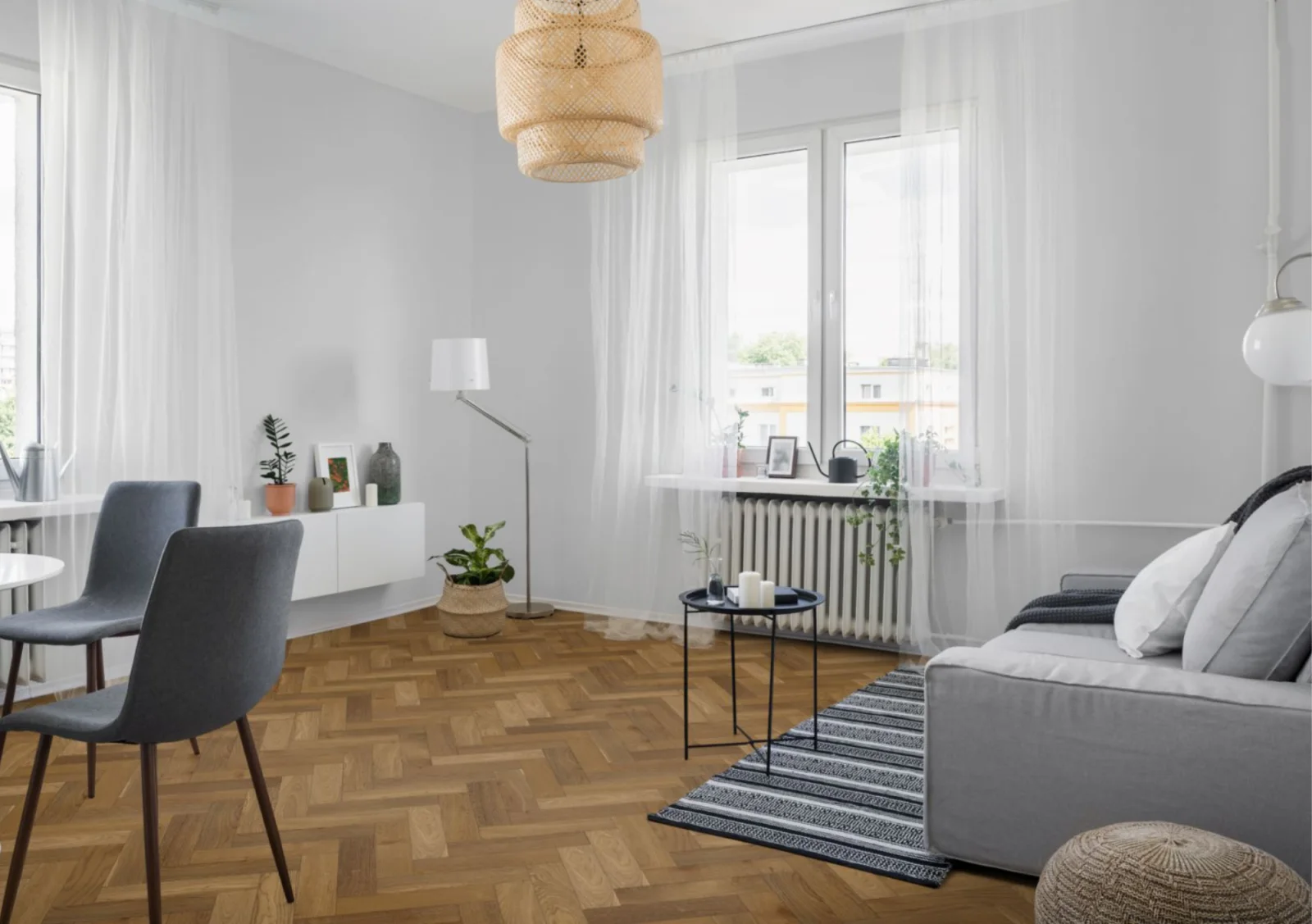 Lignum Strata Fifteen Harvest Oak Herringbone 90