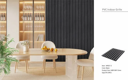 Wall Panel 21E - Black - Seamless - 240cm - (1 pack / 8pcs)