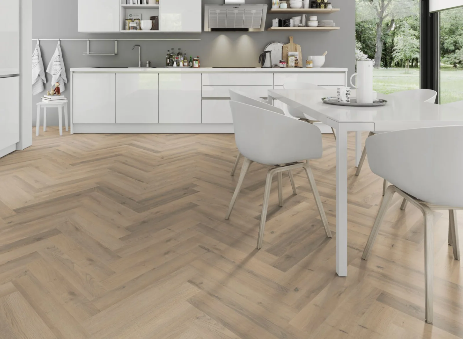 Lignum Fusion Premium Greige Oak Herringbone
