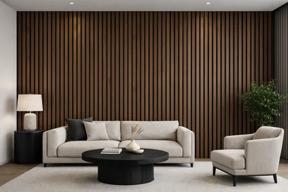 Wall Panel 61T - Walnut - PVC - 240cm - (1 pack / 8pcs)