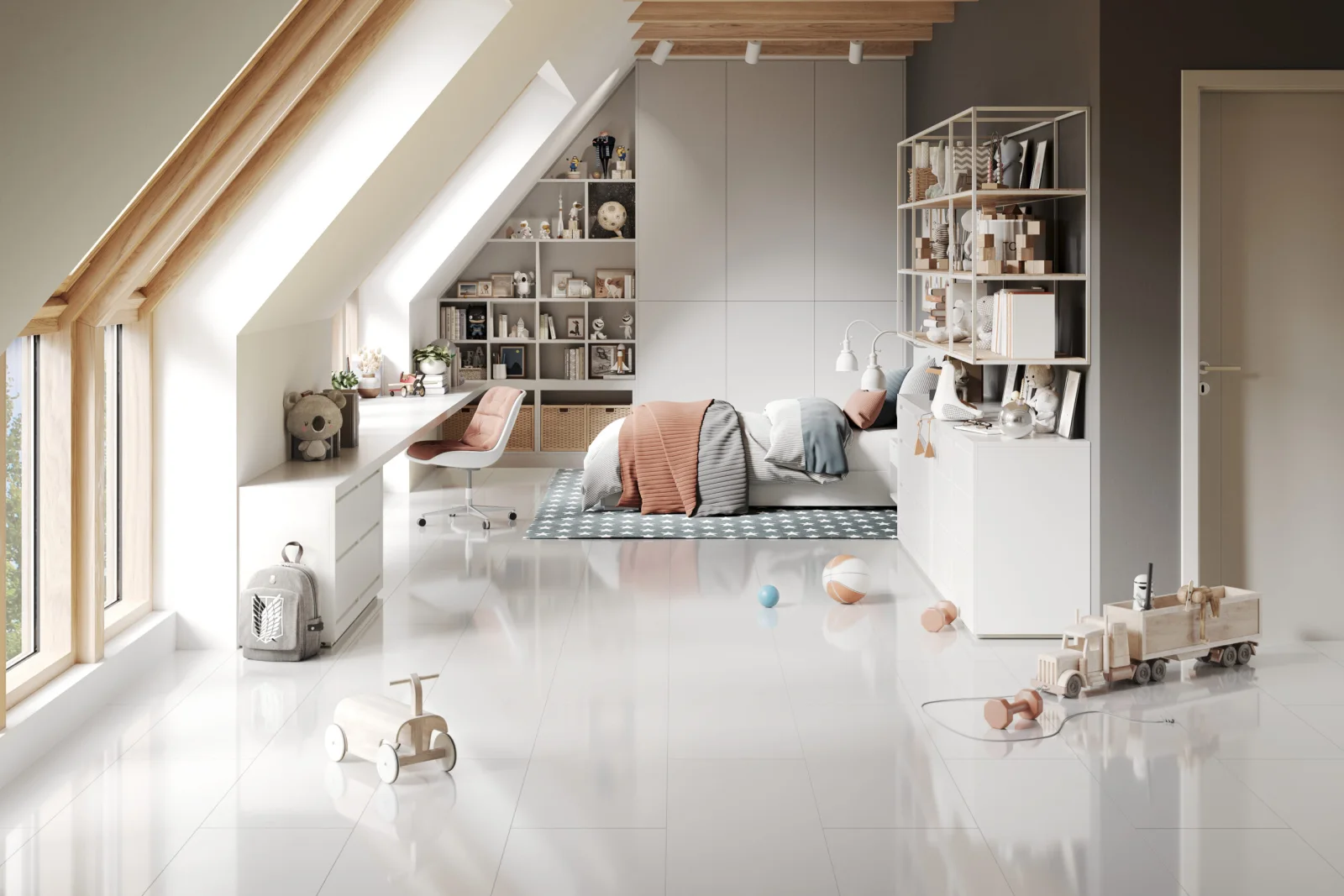 Falquon Stone White Tile High Gloss