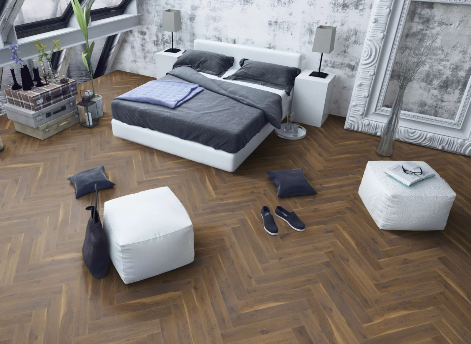 Lignum Fusion Premium Coffee Oak Herringbone