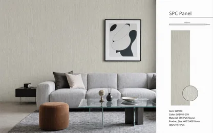 Wall Panel 05C - Grey - Wall Board - 240cm - (1 pack / 4pcs)