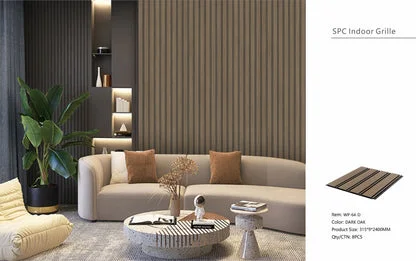 Wall Panel 64D - Dark Oak - PVC - 240cm - (1 pack / 8pcs)
