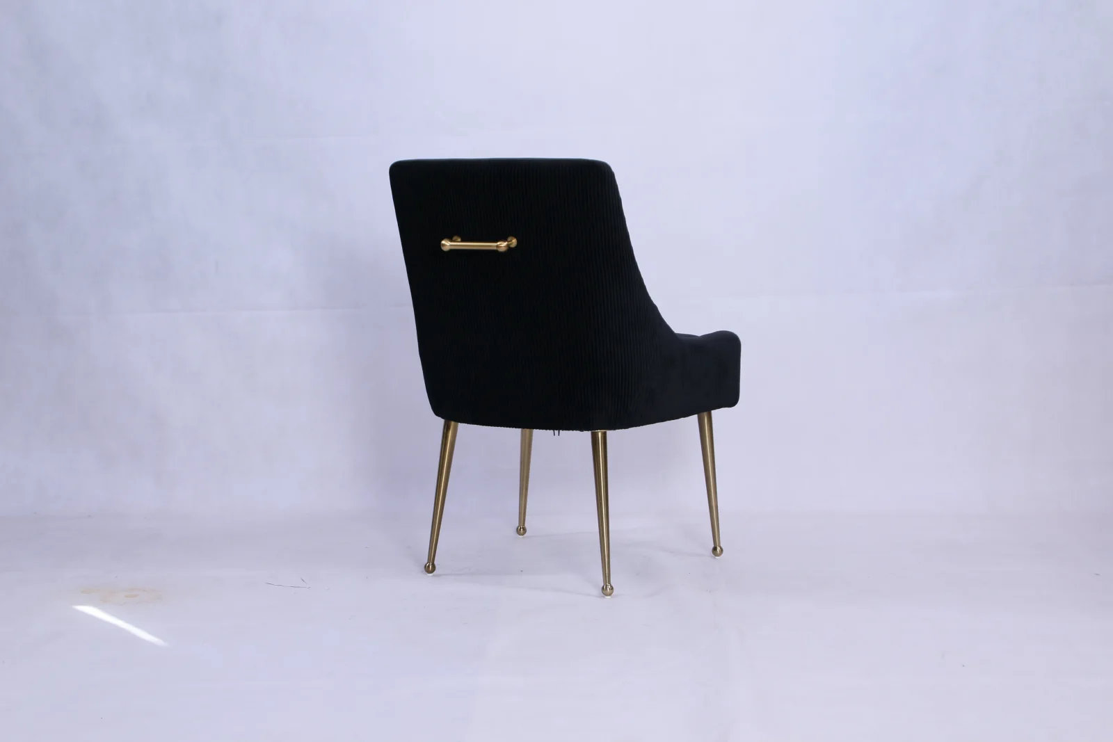 G-Milan Black Chair (Gold Legs)