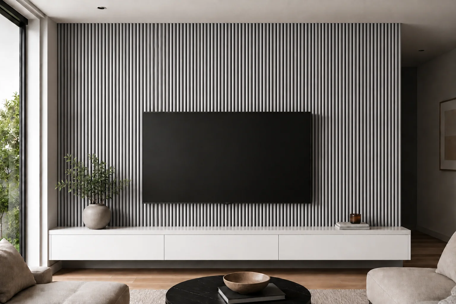Wall Panel 36F - Grey Oak - Acoustic - 240cm - (1 pack / 4pcs)