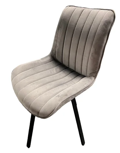 Roco 360º Dark Grey Chair (Black Legs)