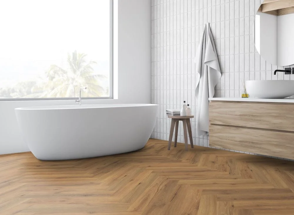 Lignum Core Ranch Oak Herringbone LVT Dryback