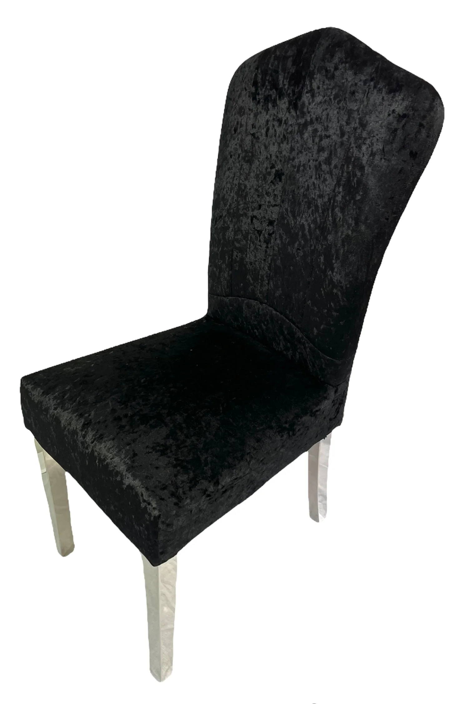 Alice Black Chair (Chrome Legs)