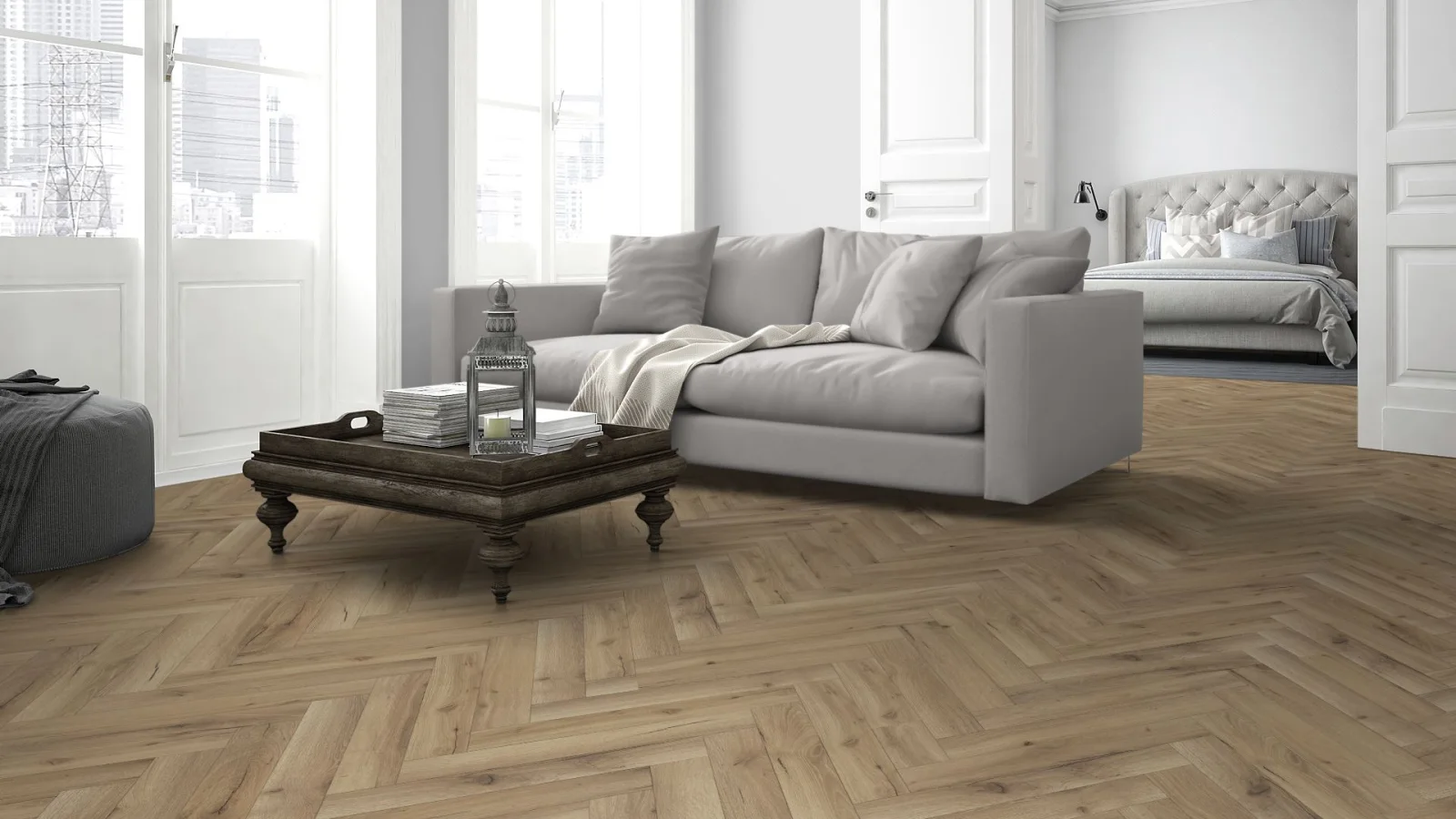 Lignum Fusion Premium Albany Oak Herringbone - Laminate Flooring