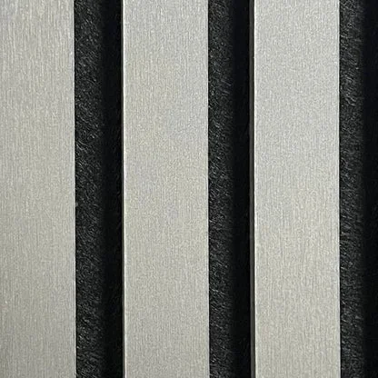 Wall Panel 01WJ - Metallic Dark Grey - Acoustic - 240cm - (1 pack / 4pcs)