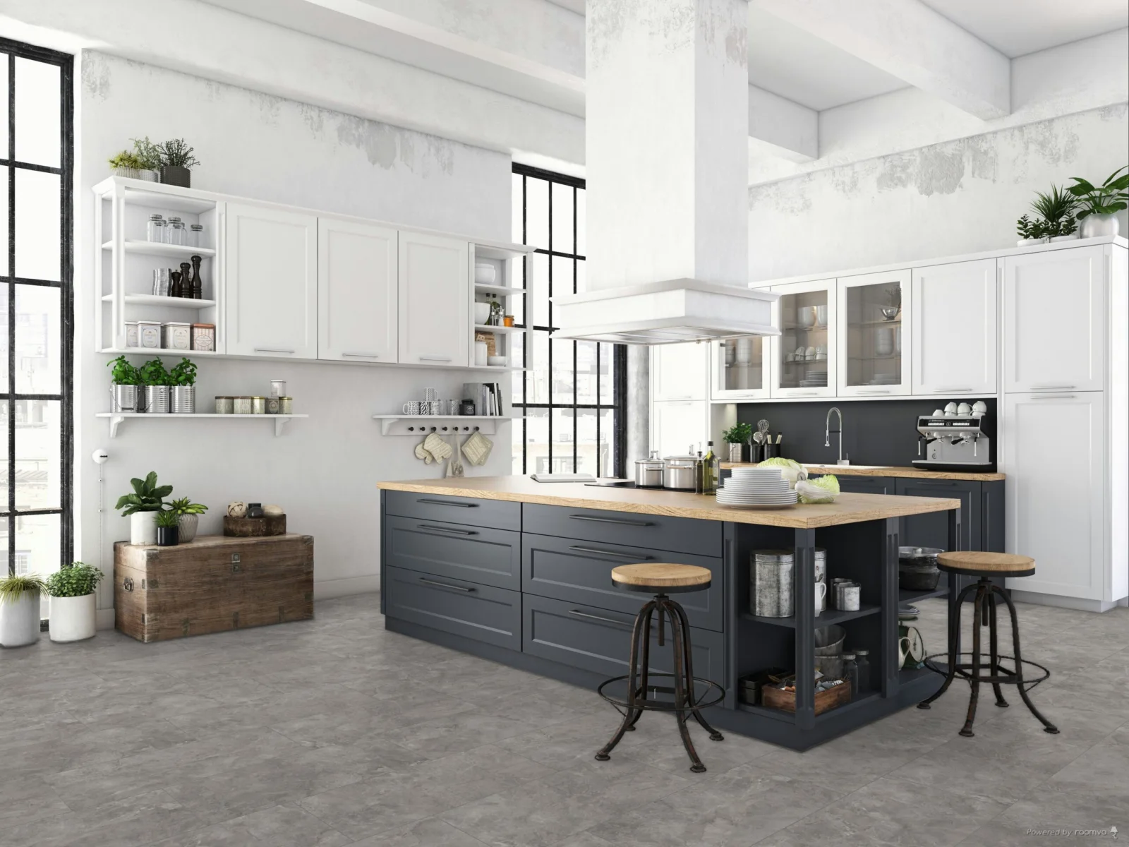 Falquon Stone Martico Grigio Tile High Gloss - Judge Carpets