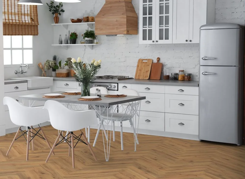 Lignum Core Ranch Oak Herringbone LVT Dryback