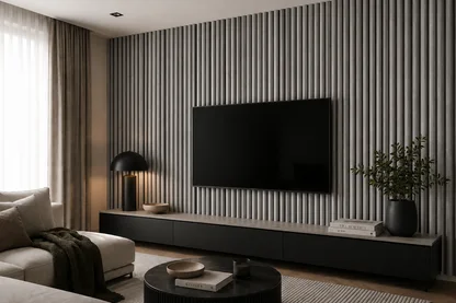 Wall Panel 37F - Grey Oak - Acoustic - 240cm - (1 pack / 4pcs)