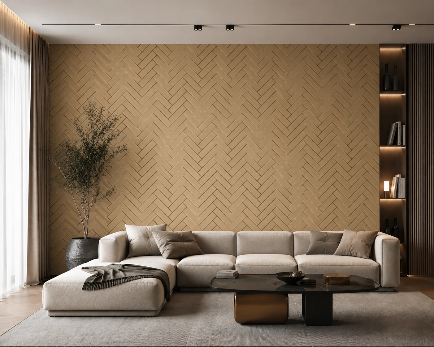 Wall Panel 41H - Oak - Acoustic - 240cm - (1 pack / 4pcs)