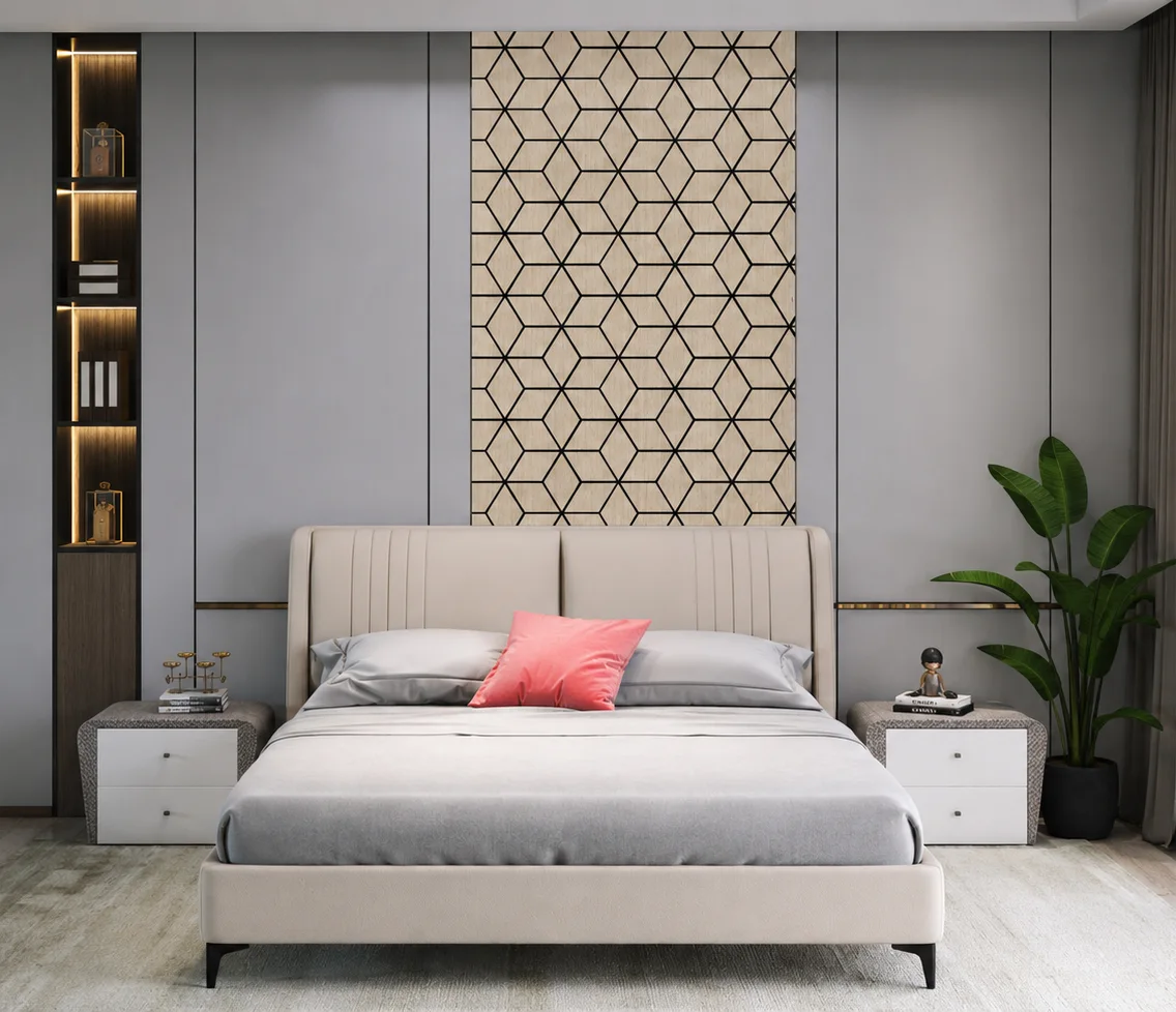 Wall Panel 08D - Dark Oak - Blocks - 240cm - (1 pack / 4pcs)