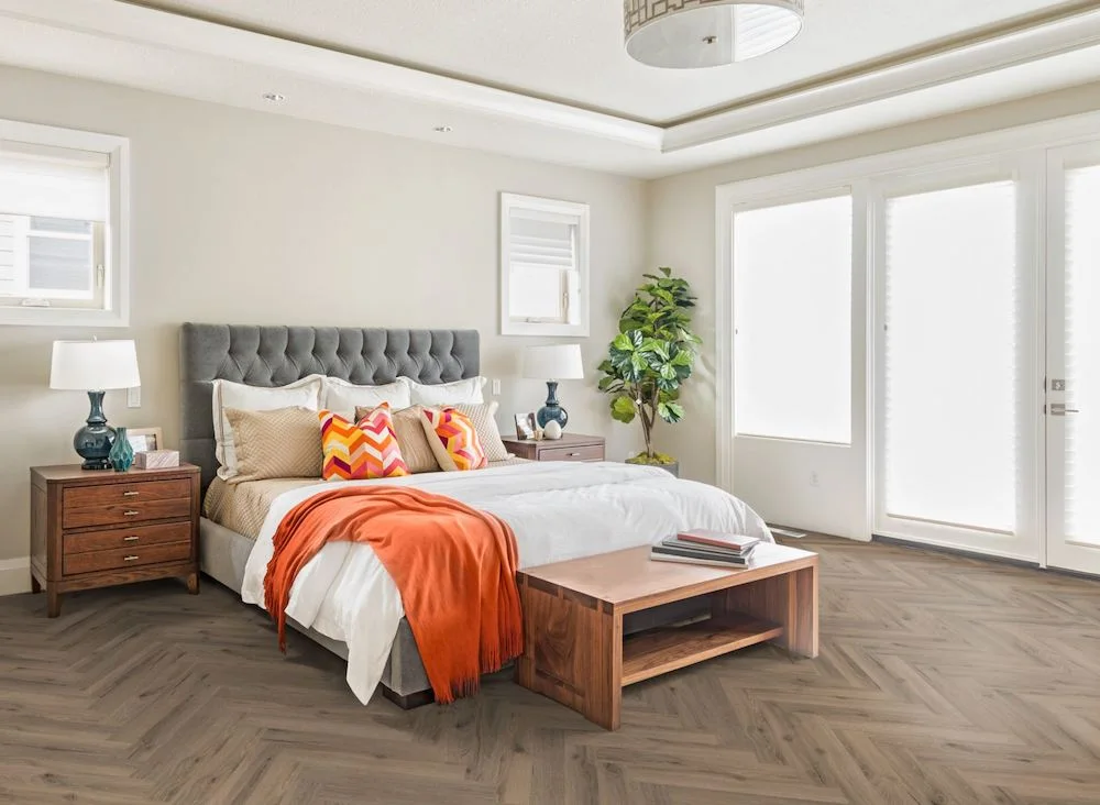 Lignum Core Mocha Oak Herringbone LVT Dryback