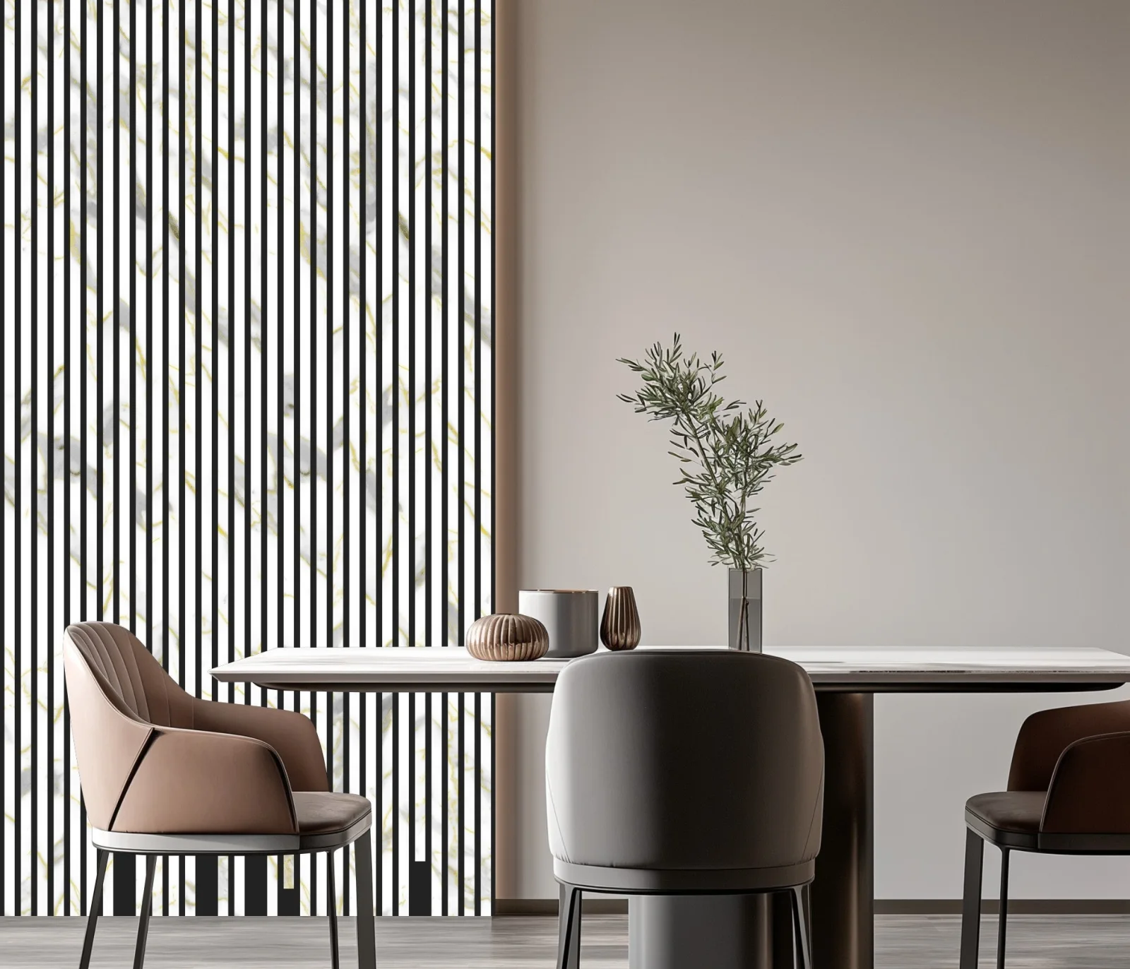 Wall Panel 01WX - Gold and White Marble - Acoustic - 240cm - (1 pack / 4pcs)