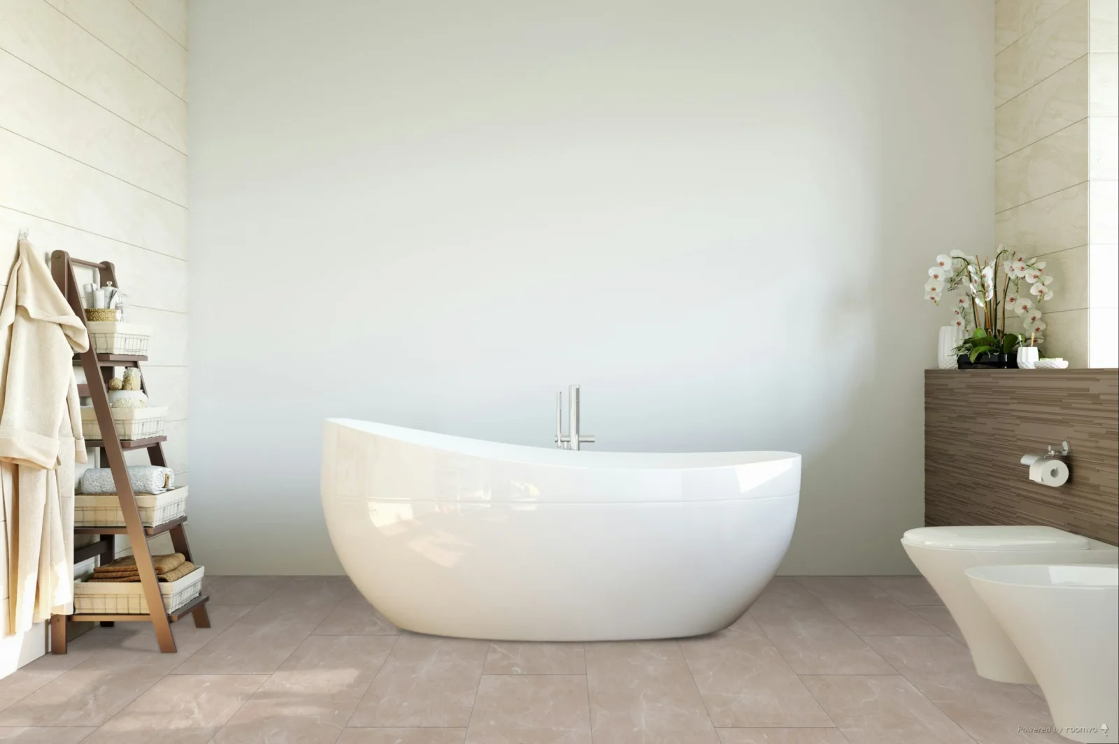 Falquon Stone Botticino Light Tile High Gloss