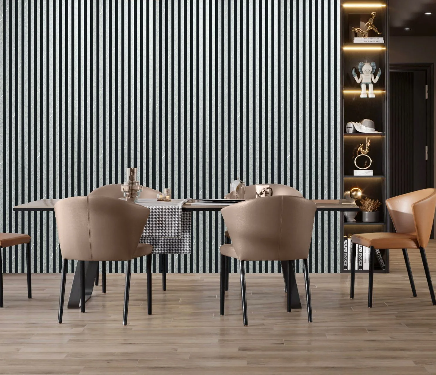 Wall Panel 01WO - Grey Marble - Acoustic - 240cm - (1 pack / 4pcs)