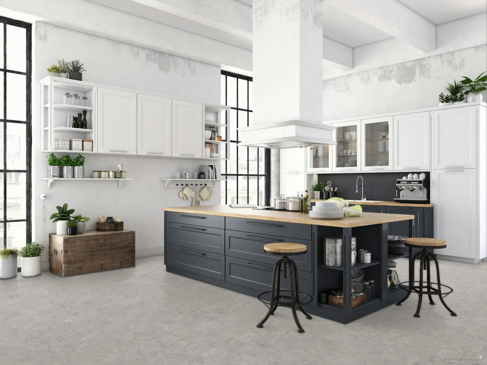 Falquon Stone Toscano Chiaro High Gloss Tile - Laminate
