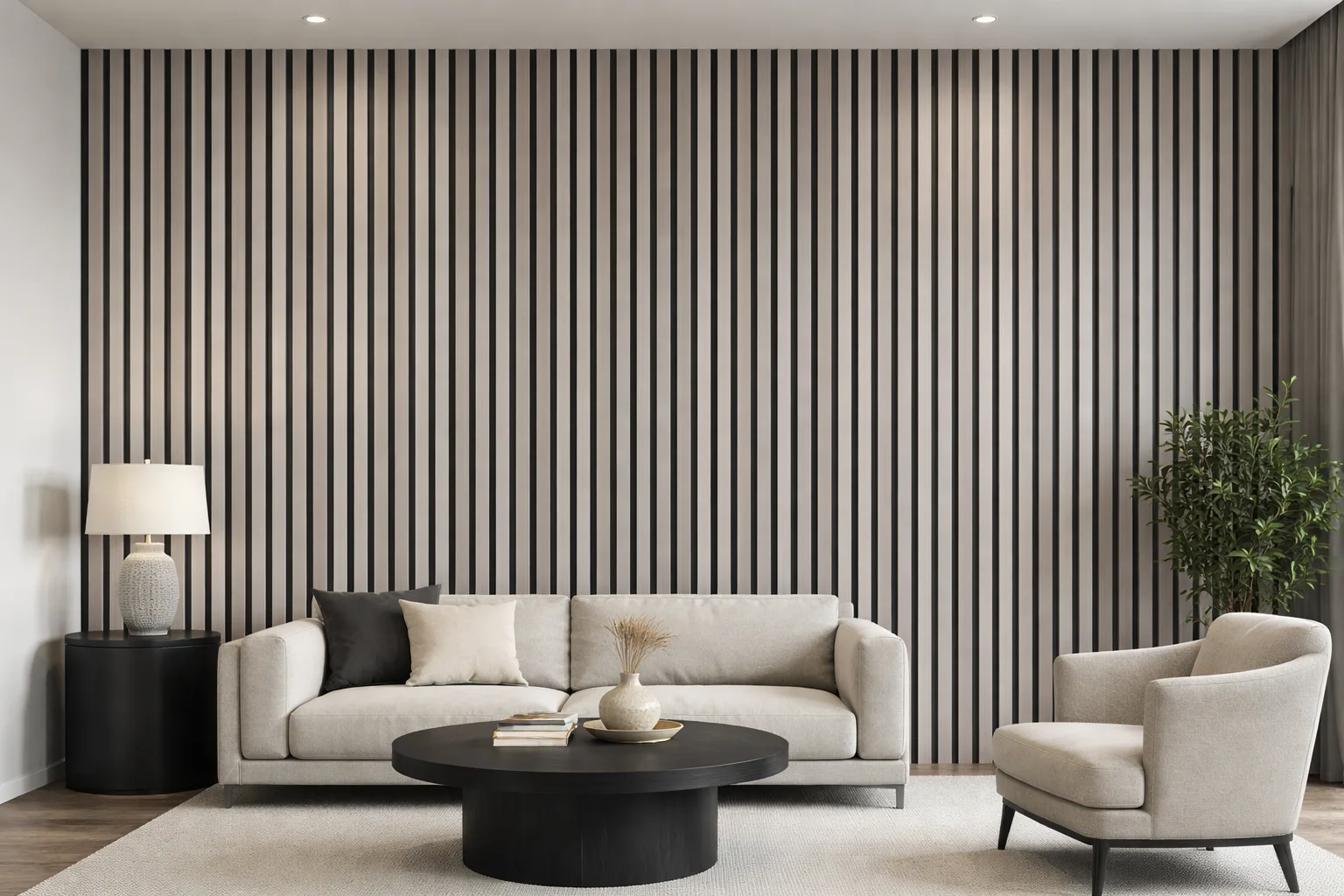 Wall Panel 61B - Light Grey - PVC - 240cm - (1 pack / 8pcs)