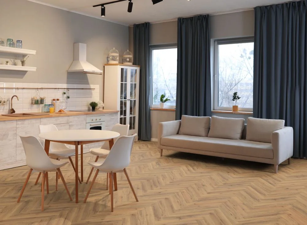Lignum Core Ranch Oak Herringbone LVT Dryback