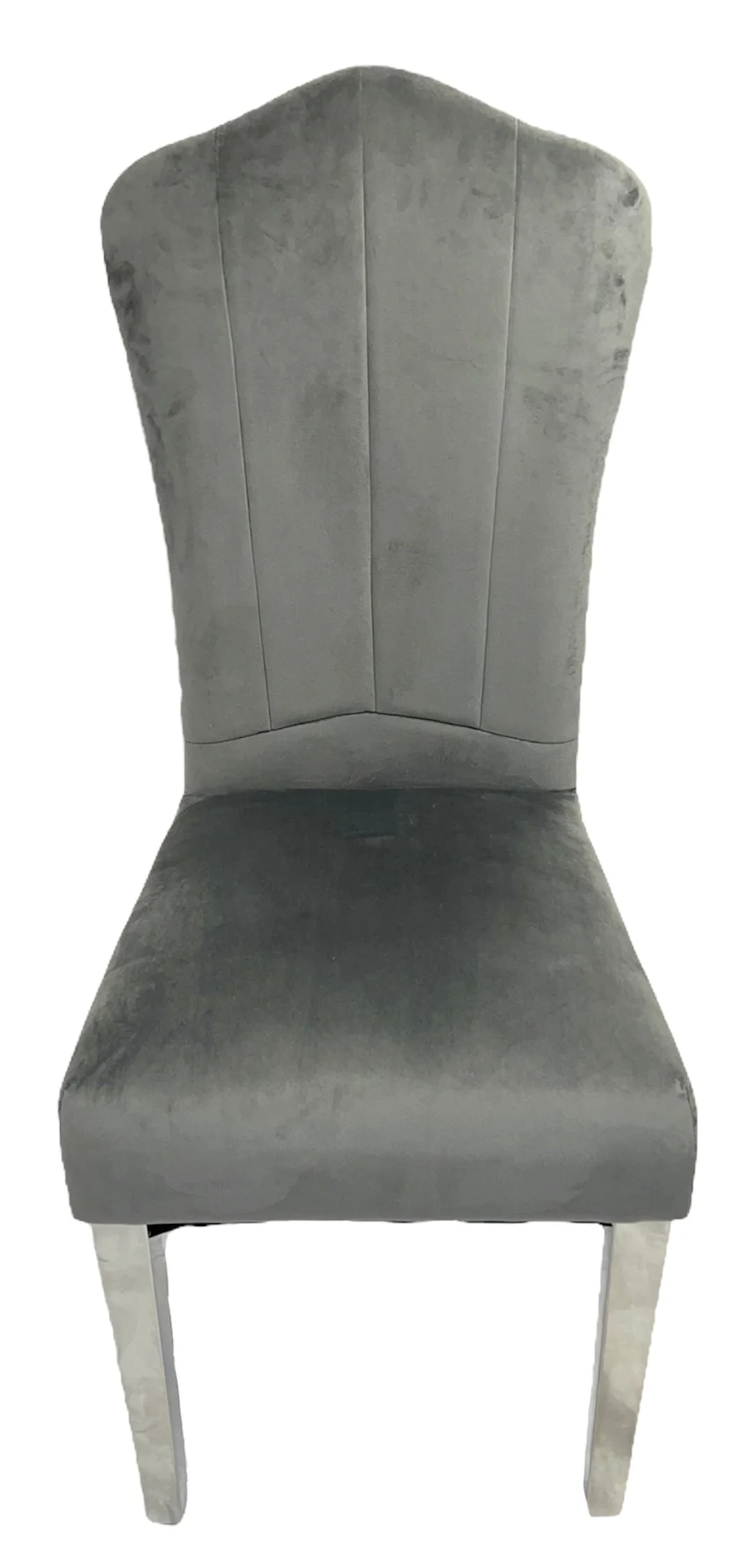 Alice Dark Grey Chair (Chrome Legs)