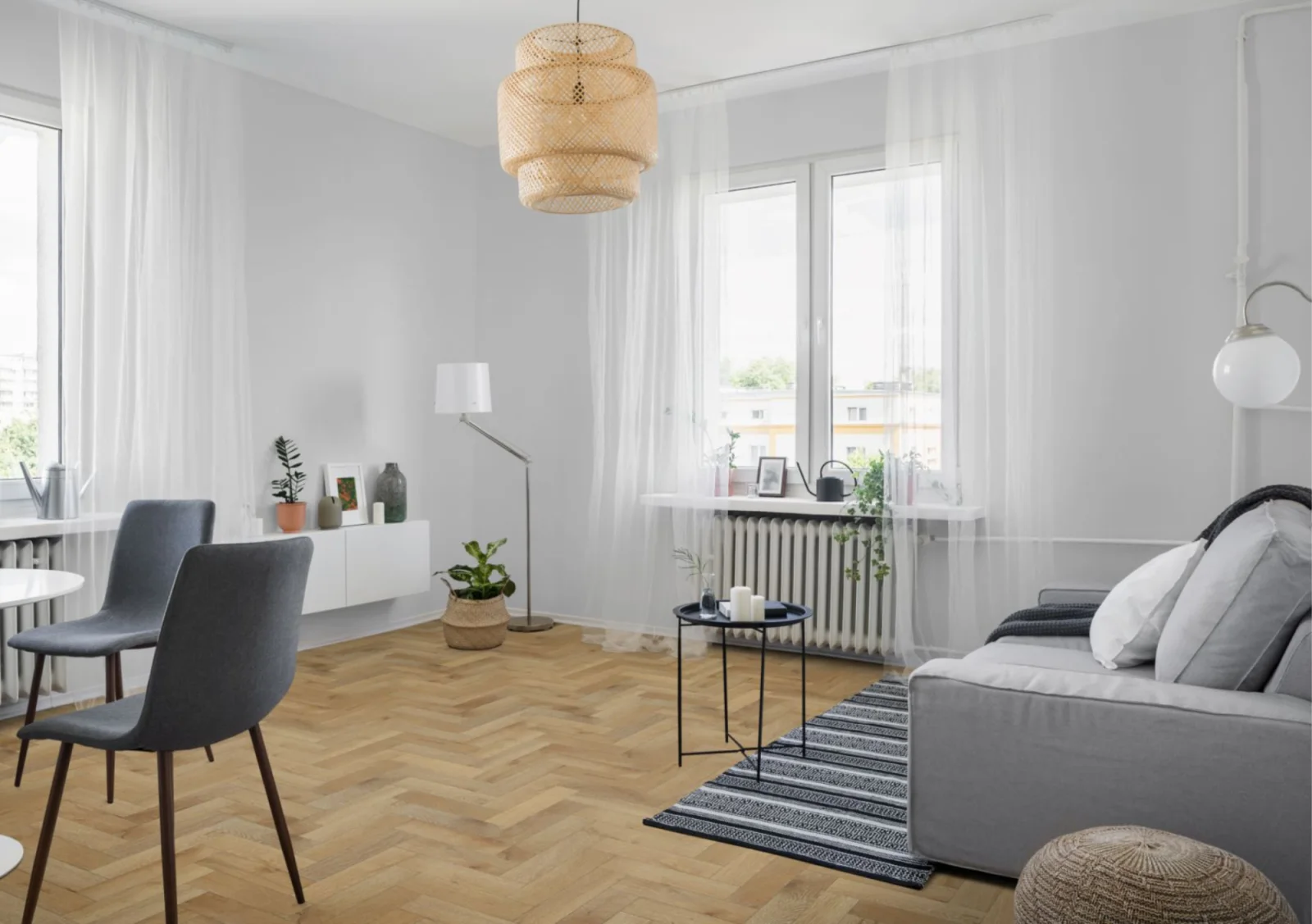 Lignum Strata Fifteen Orchid White Oak Herringbone 90