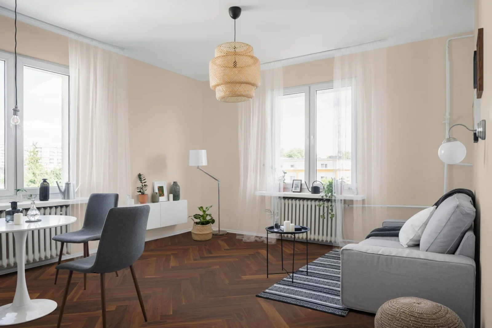 Lignum Strata The Castro Collection Walnut Herringbone 90
