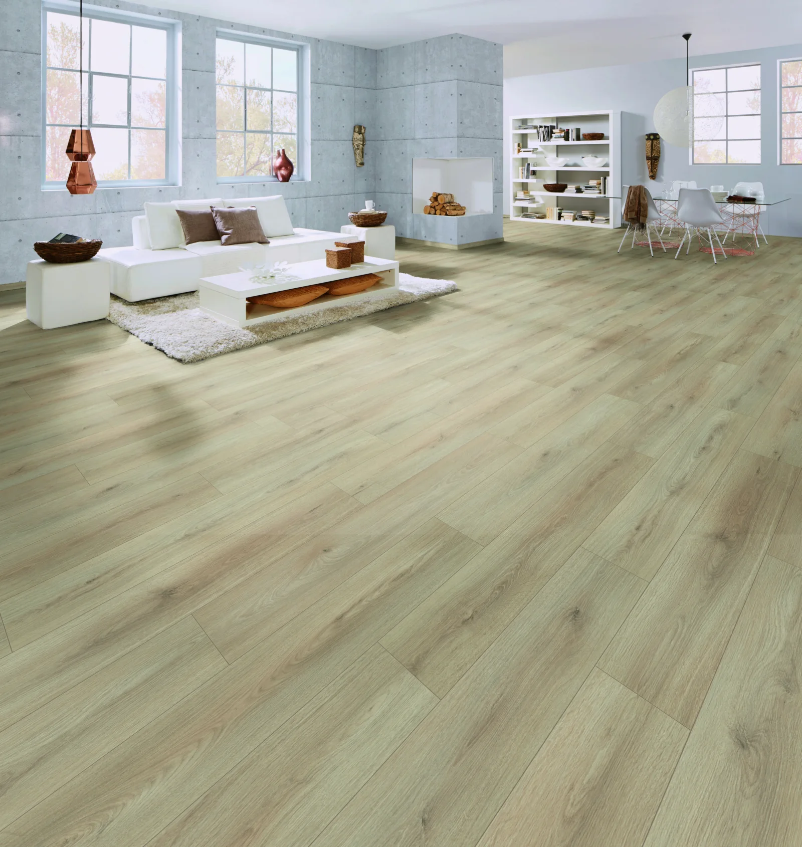 Aspekt 8mm Soft Beige Oak Laminate | Quality Flooring