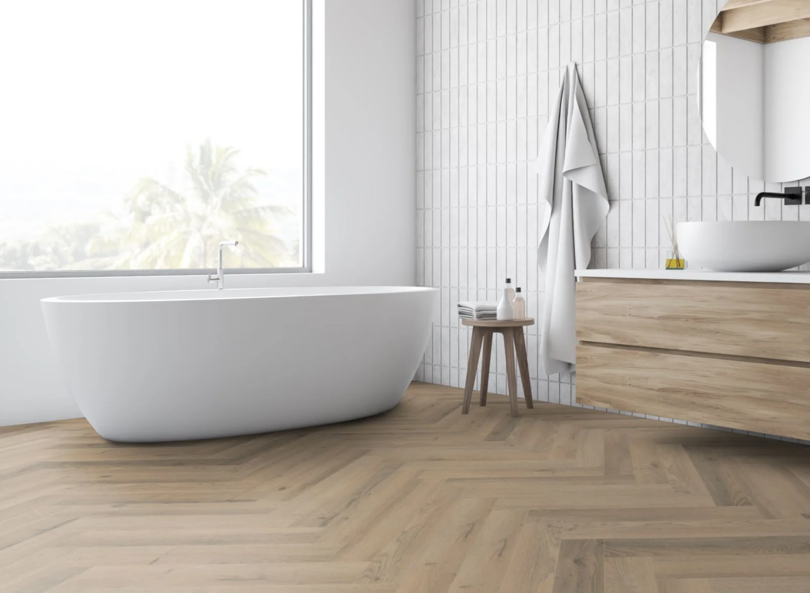 Lignum Fusion Premium Greige Oak Herringbone