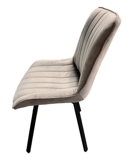 Roco 360º Dark Grey Chair (Black Legs)