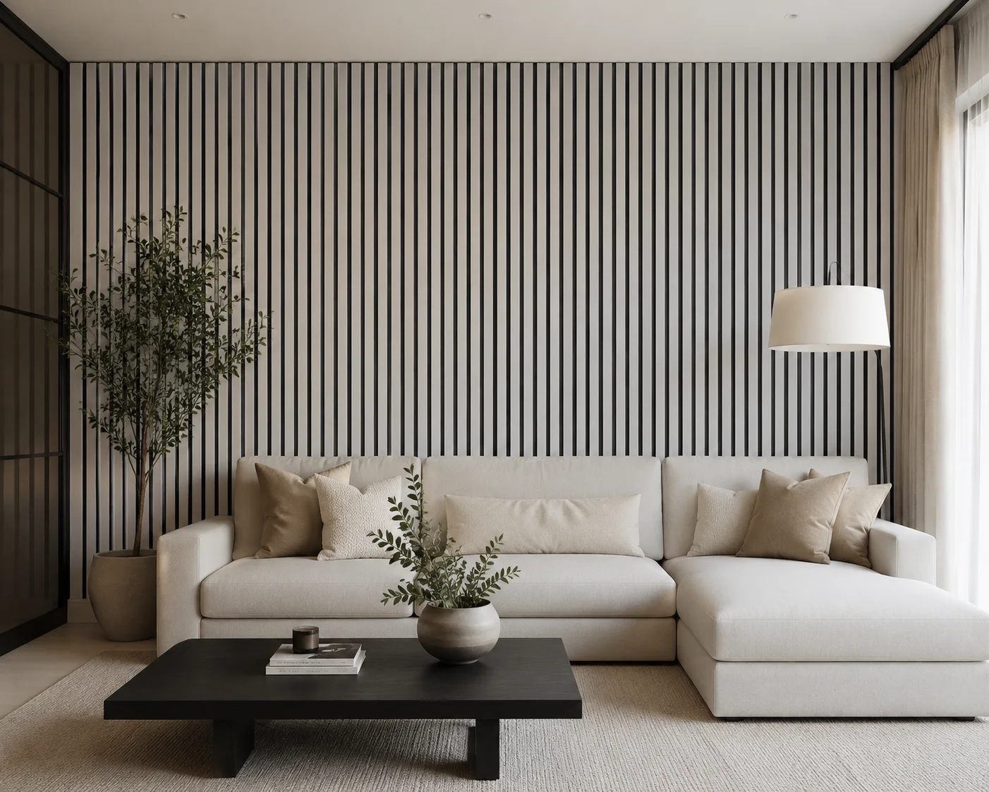 Wall Panel 01R - Concrete - Acoustic - 240cm - (1 pack / 4pcs)