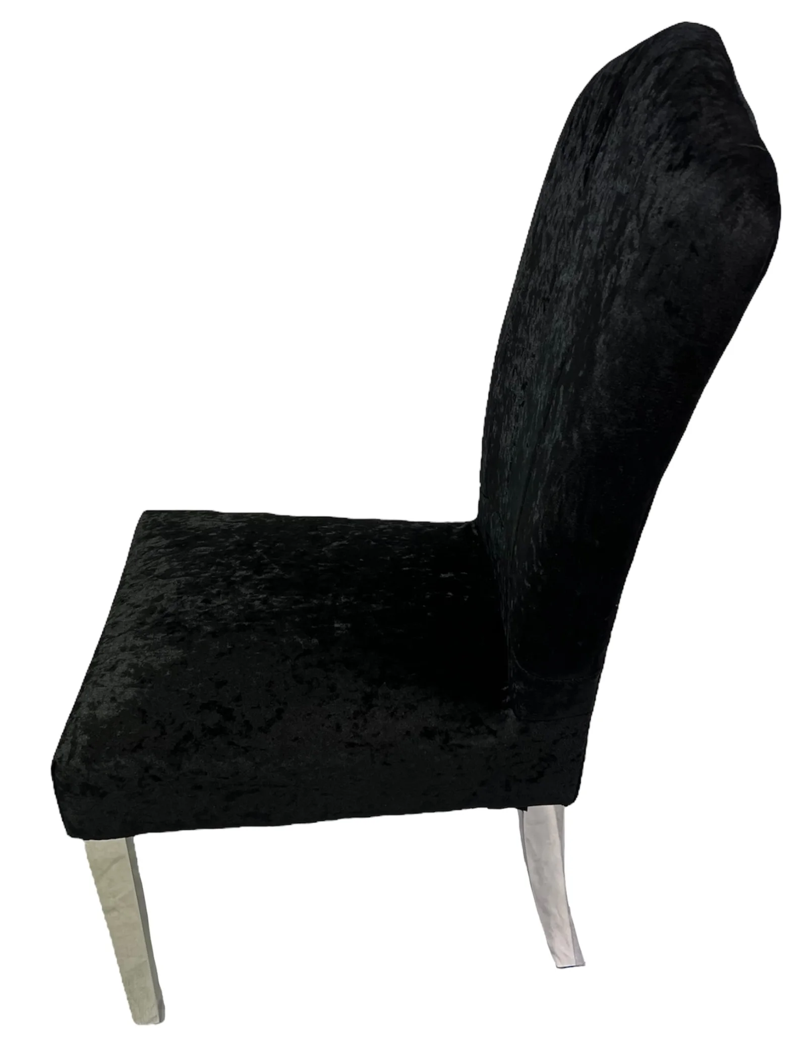 Alice Black Chair (Chrome Legs)