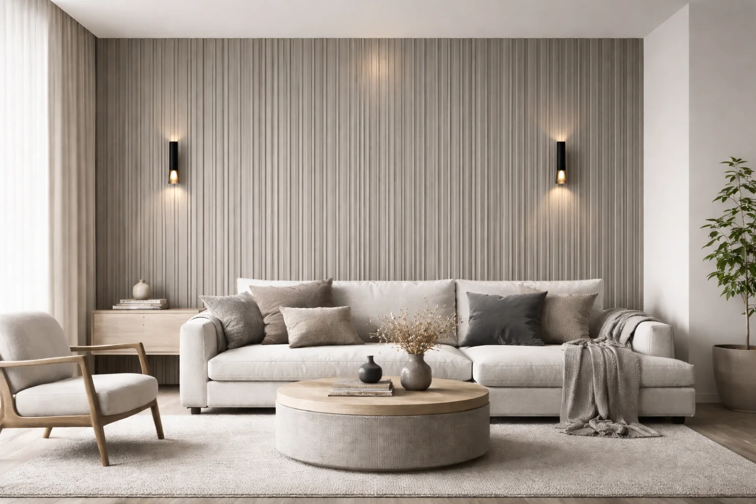 Wall Panel 62C - Dark Grey - PVC - 240cm - (1 pack / 8pcs)