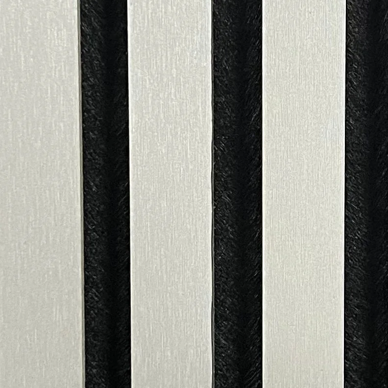 Wall Panel 01WH - Metallic Light Grey - Acoustic - 240cm - (1 pack / 4pcs)