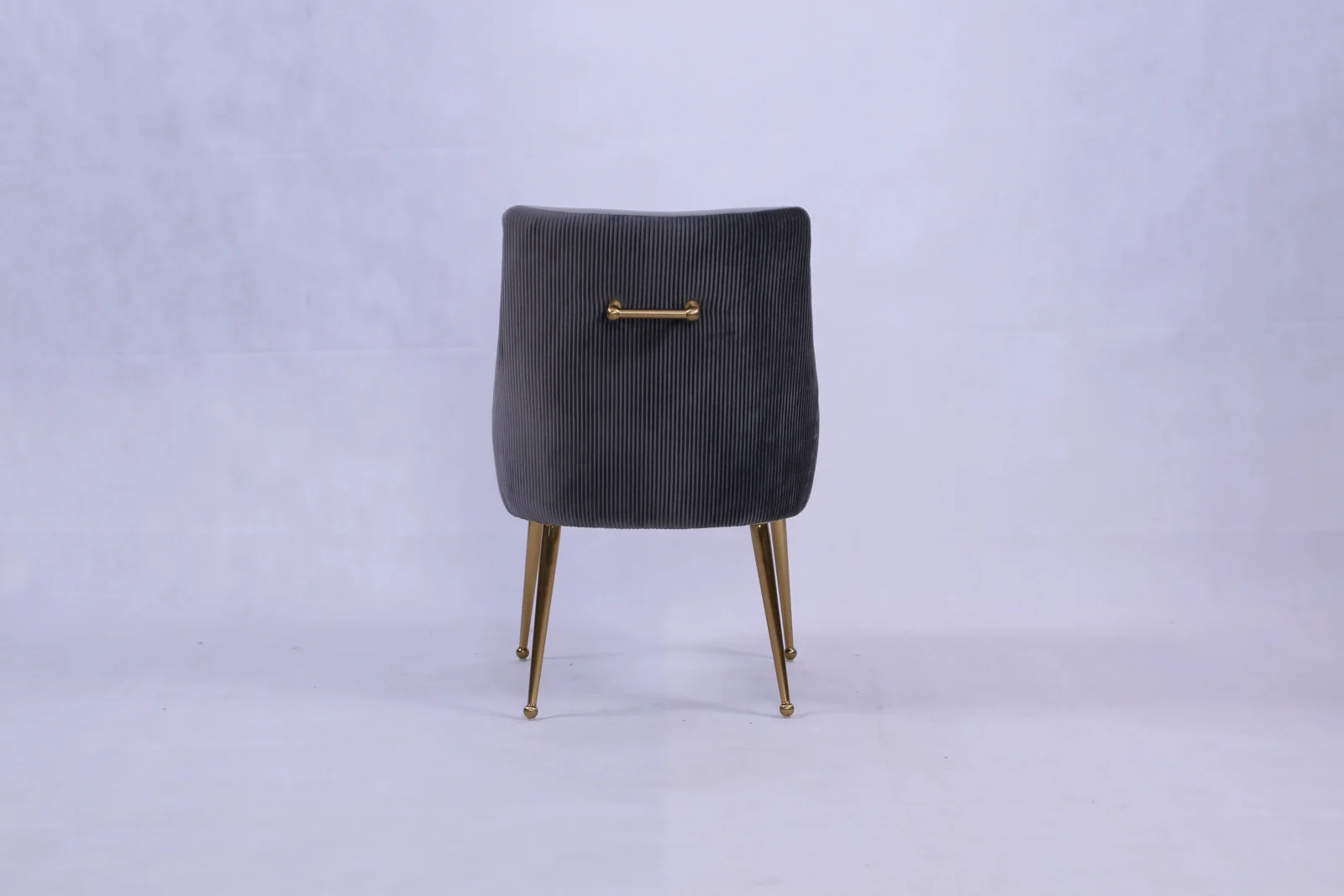 G-Milan Dark Grey Chair (Gold Legs)