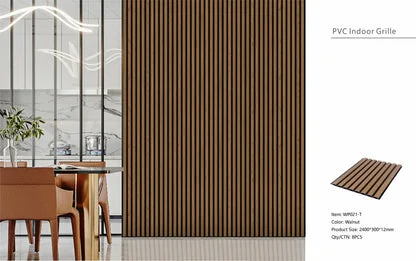 Wall Panel 21T - Walnut - Seamless - 240cm - (1 pack / 8pcs)