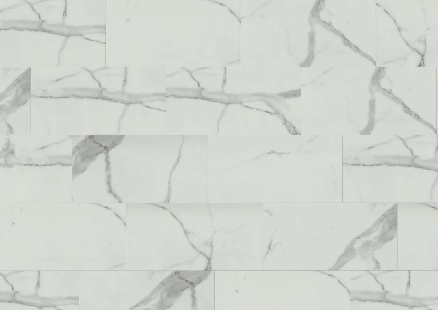 Carrara White Marble Matt LVT Dryback