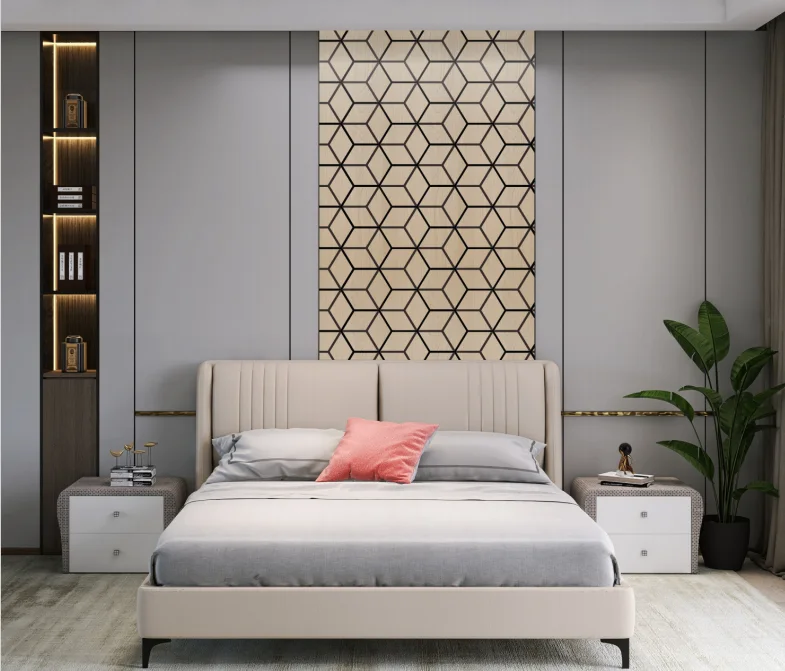 Wall Panel 08A - Oak - Blocks - 240cm - (1 pack / 4pcs)
