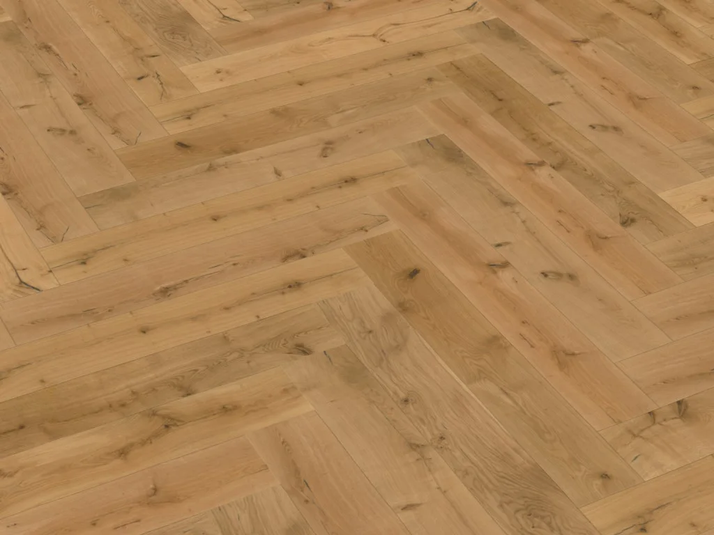 Sienna Rustic Brushed Oak Herringbone
