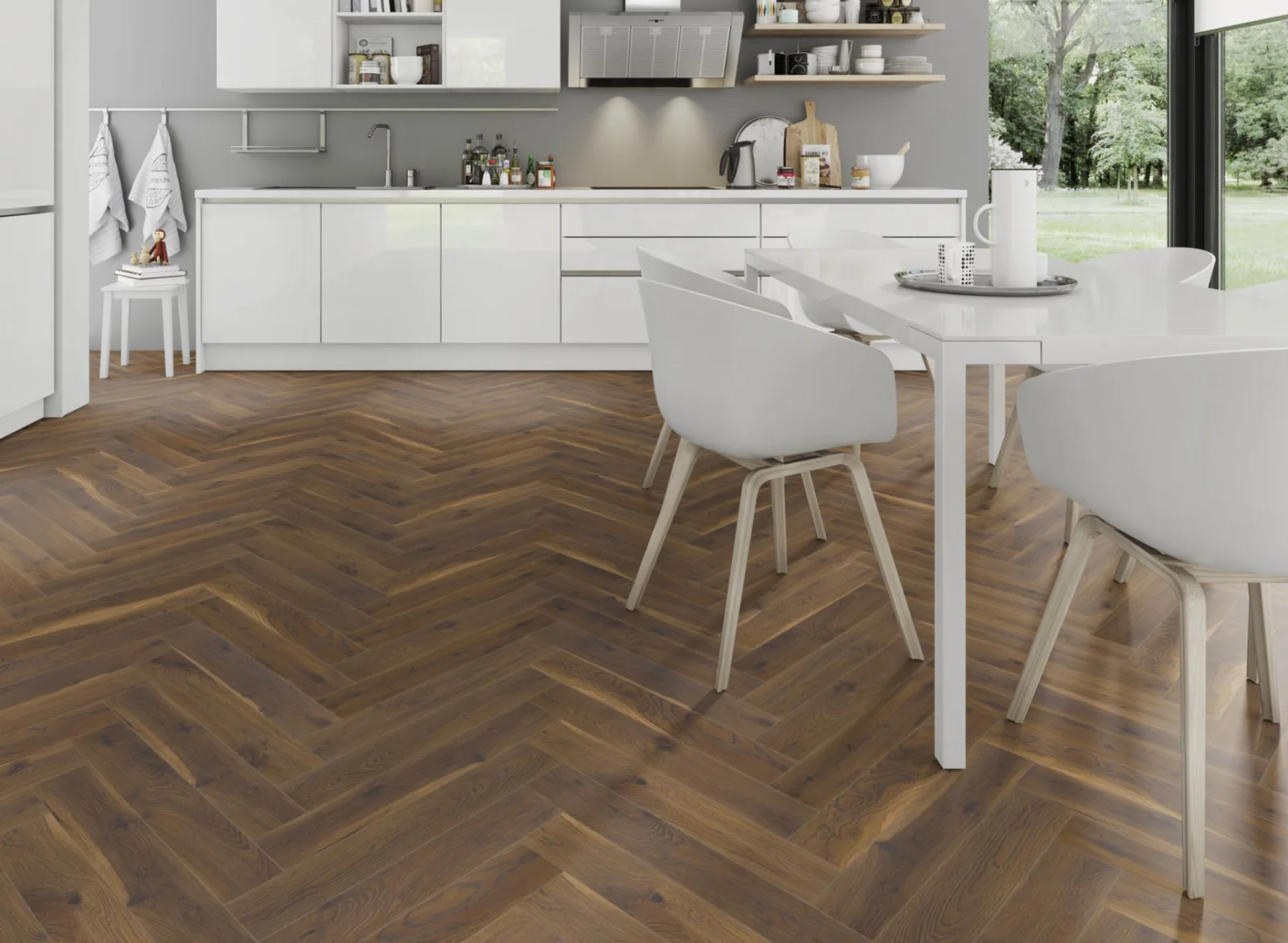 Lignum Fusion Premium Coffee Oak Herringbone