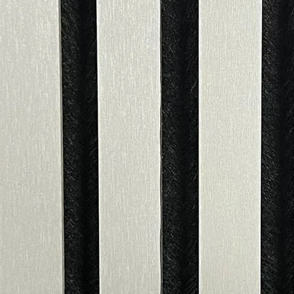Wall Panel 01WH - Metallic Light Grey - Acoustic - 240cm - (1 pack / 4pcs)