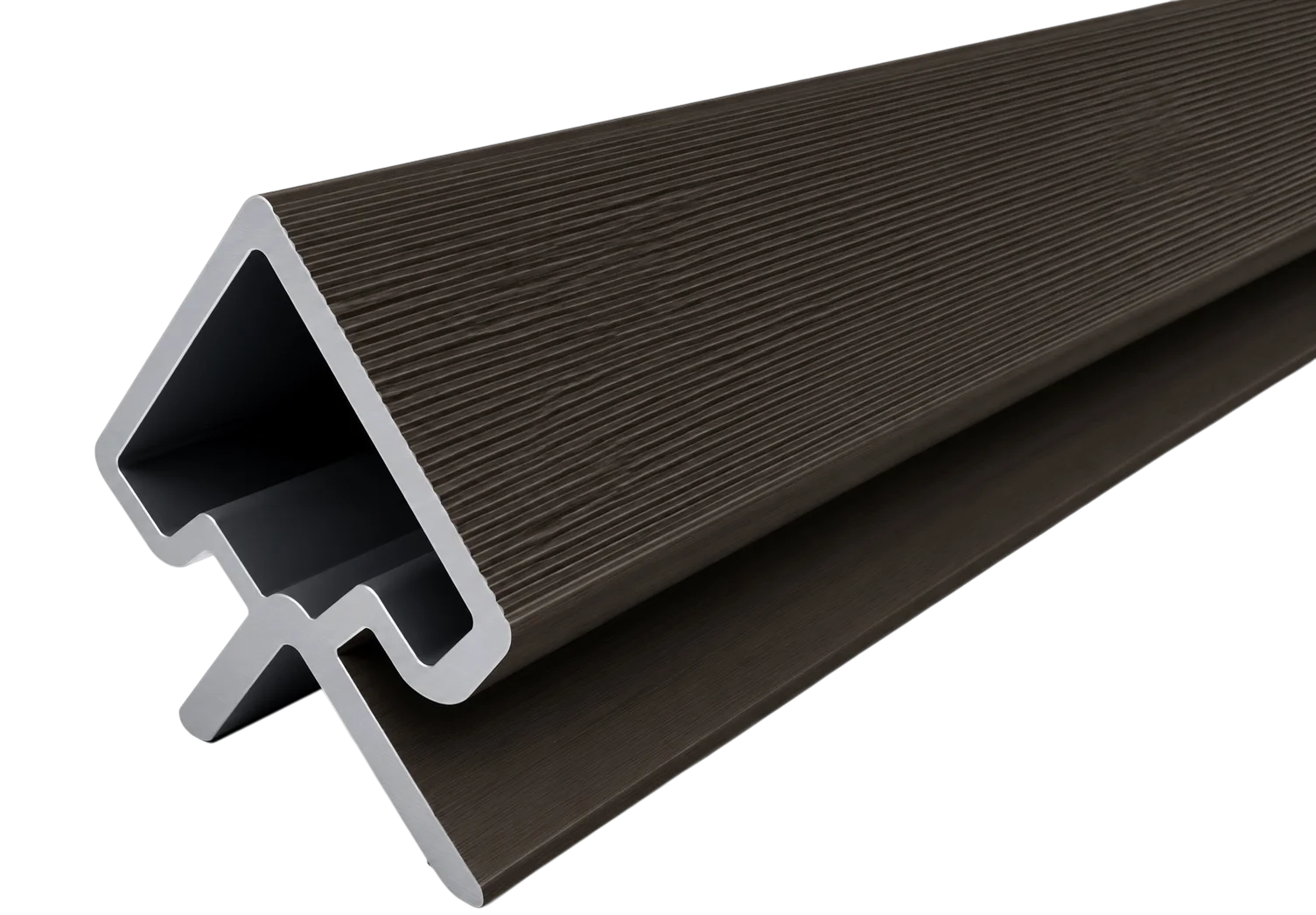Wall Panel 73/83D Corner Trim - Dark Brown - 290cm - (1 Pack / 3pcs)