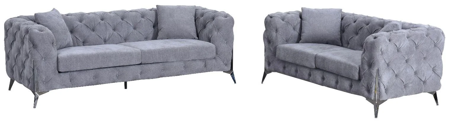 Paris Grey 2 Seater Sofa
