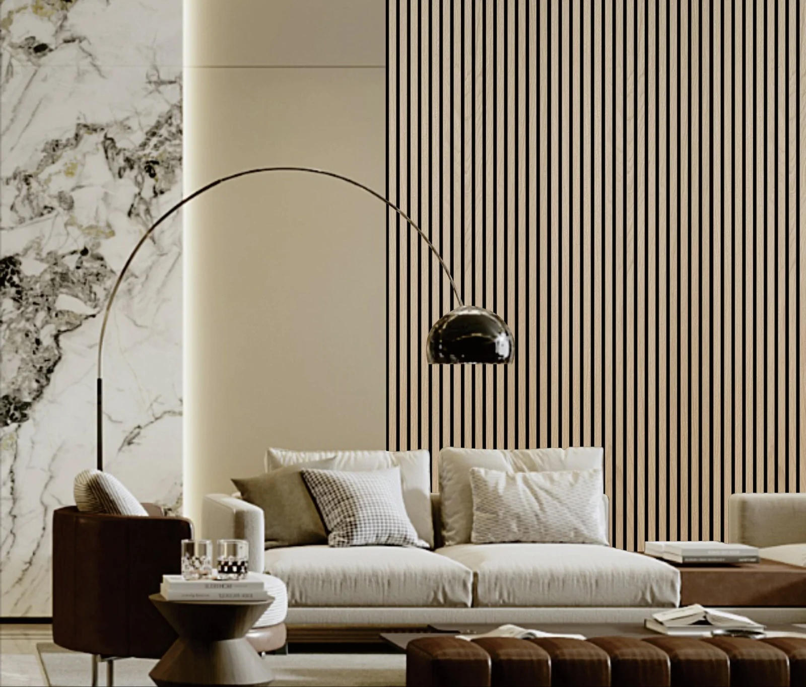 Wall Panel 01A - Natural Oak - Acoustic - 240cm - (1 pack / 4pcs)